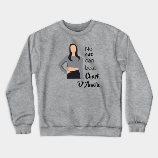 Famous tiktoker Charli D Amelio Crewneck Sweatshirt by anins-azuree